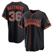 Black Limited Gary Matthews Youth San Francisco Giants Alternate Stadium Jersey