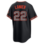 Black Limited Hal Lanier Men's San Francisco Giants Alternate Stadium Jersey