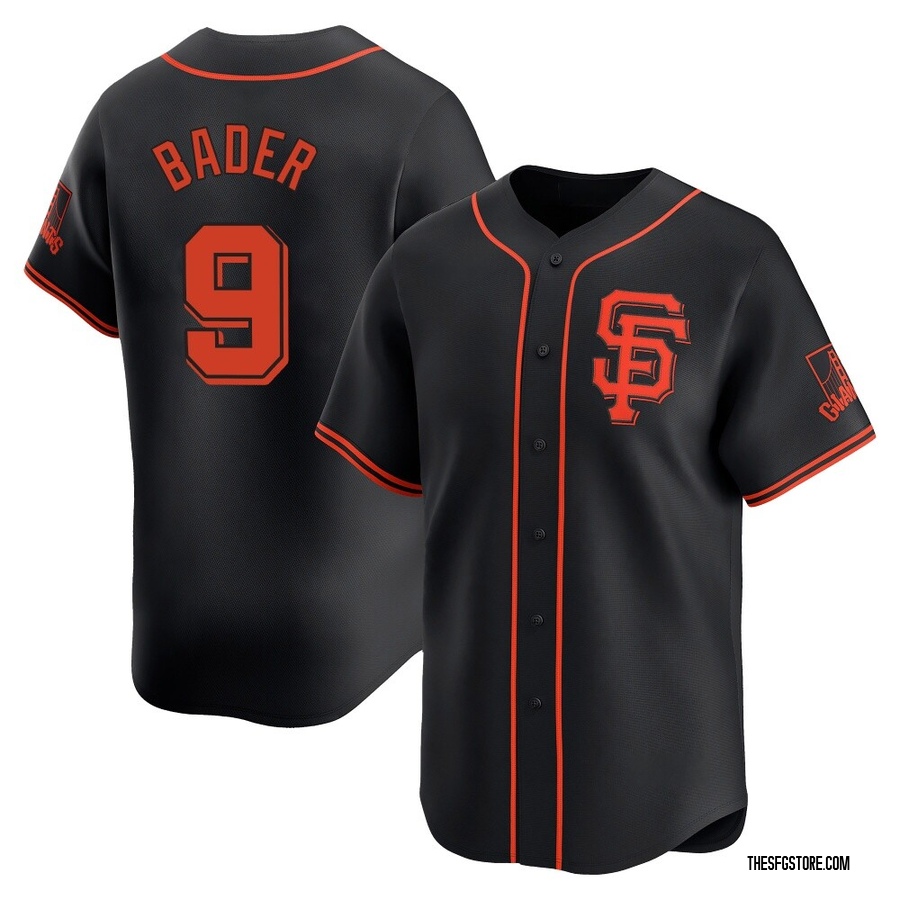 Black Limited Harrison Bader Men's San Francisco Giants Alternate Jersey