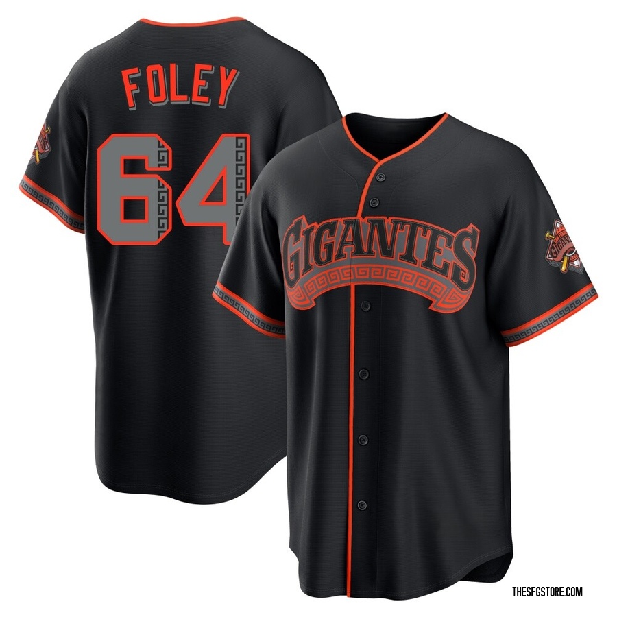 Black Limited Jason Foley Youth San Francisco Giants Alternate Stadium Jersey