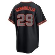 Black Limited Jeff Samardzija Men's San Francisco Giants Alternate Stadium Jersey