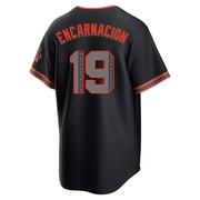 Black Limited Jerar Encarnacion Youth San Francisco Giants Alternate Stadium Jersey