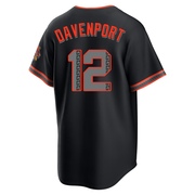 Black Limited Jim Davenport Youth San Francisco Giants Alternate Stadium Jersey