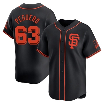 Black Limited Joel Peguero Men's San Francisco Giants Alternate Jersey