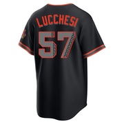 Black Limited Joey Lucchesi Men's San Francisco Giants Alternate Stadium Jersey