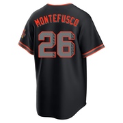 Black Limited John Montefusco Youth San Francisco Giants Alternate Stadium Jersey