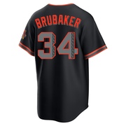 Black Limited JT Brubaker Youth San Francisco Giants Alternate Stadium Jersey