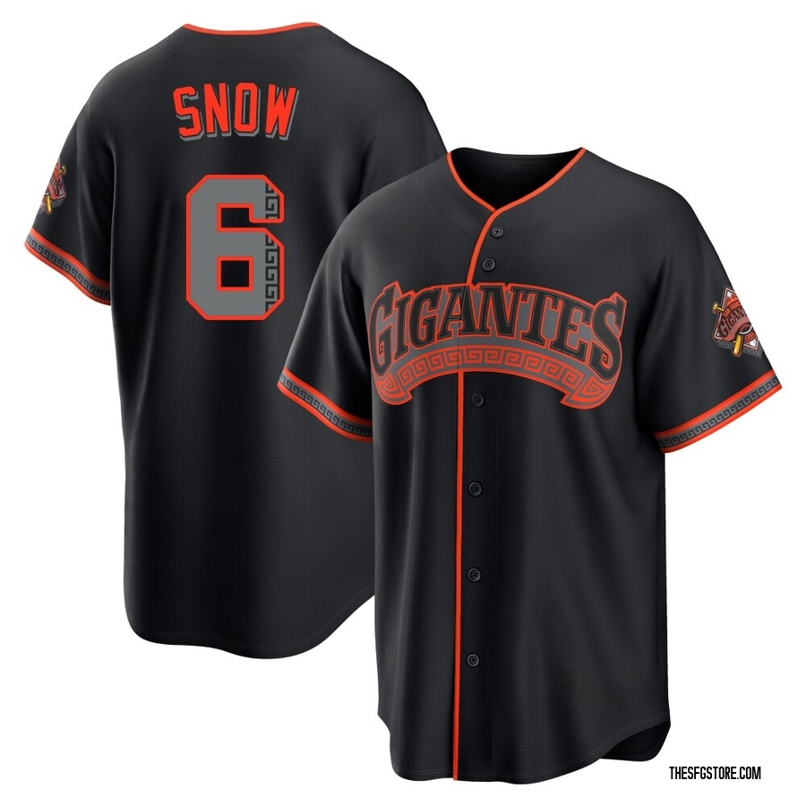 Black Limited J.t. Snow Men's San Francisco Giants Alternate Stadium Jersey