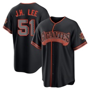 Black Limited Jung Hoo Lee Youth San Francisco Giants Alternate Stadium Jersey