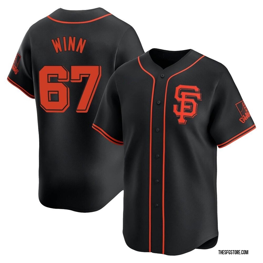Black Limited Keaton Winn Youth San Francisco Giants Alternate Jersey