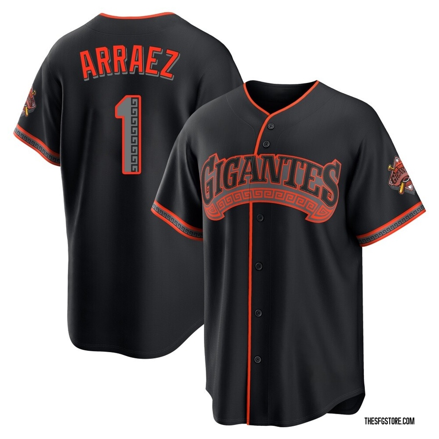 Black Limited Luis Arraez Youth San Francisco Giants Alternate Stadium Jersey