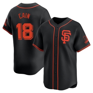 Black Limited Matt Cain Youth San Francisco Giants Alternate Jersey