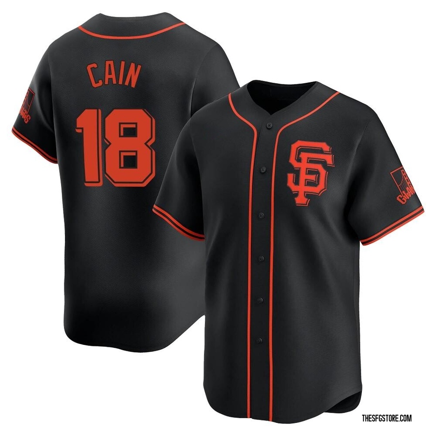 Black Limited Matt Cain Youth San Francisco Giants Alternate Jersey