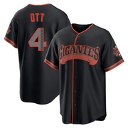 Black Limited Mel Ott Youth San Francisco Giants Alternate Stadium Jersey