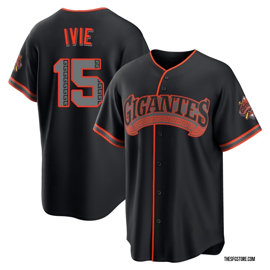 Black Limited Mike Ivie Men's San Francisco Giants Alternate Stadium Jersey