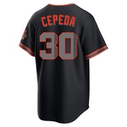 Black Limited Orlando Cepeda Youth San Francisco Giants Alternate Stadium Jersey