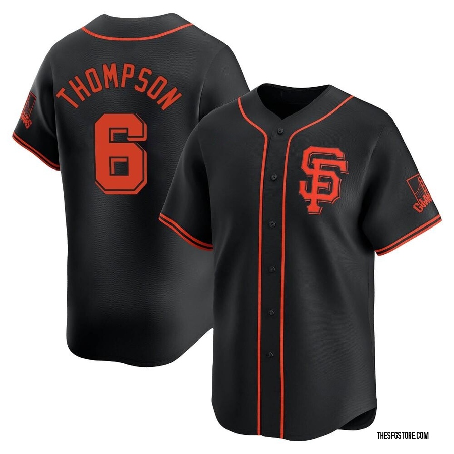 Black Limited Robby Thompson Youth San Francisco Giants Alternate Jersey