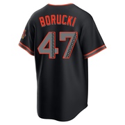 Black Limited Ryan Borucki Men's San Francisco Giants Alternate Stadium Jersey