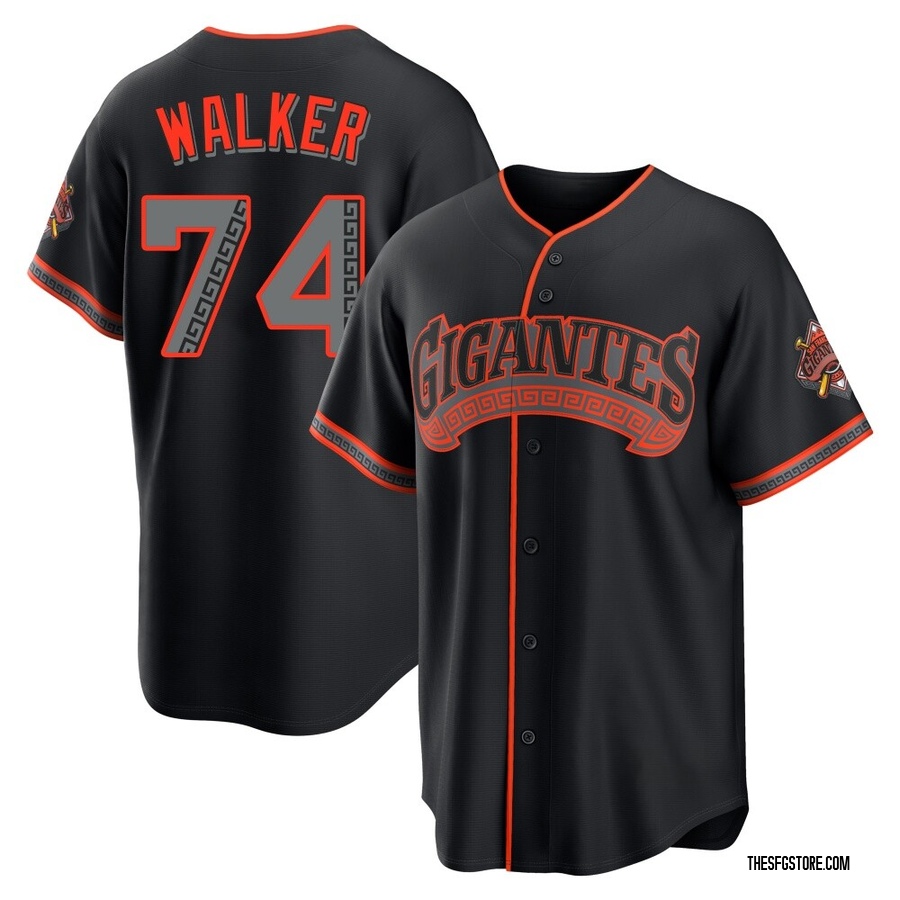 Black Limited Ryan Walker Youth San Francisco Giants Alternate Stadium Jersey