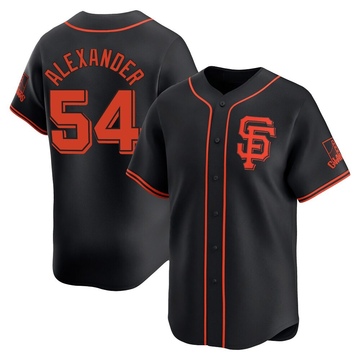 Black Limited Scott Alexander Men's San Francisco Giants Alternate Jersey
