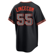 Black Limited Tim Lincecum Youth San Francisco Giants Alternate Stadium Jersey