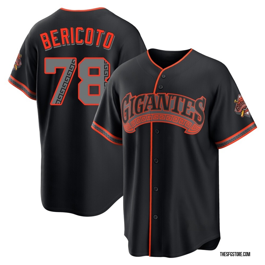 Black Limited Victor Bericoto Men's San Francisco Giants Alternate Stadium Jersey