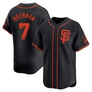 Black Limited Will Brennan Youth San Francisco Giants Alternate Jersey