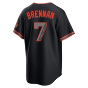 Black Limited Will Brennan Youth San Francisco Giants Alternate Stadium Jersey