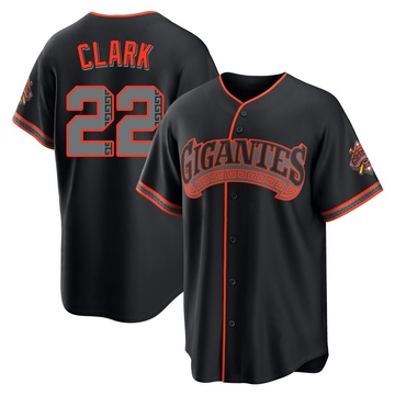 Black Limited Will Clark Youth San Francisco Giants Alternate Stadium Jersey