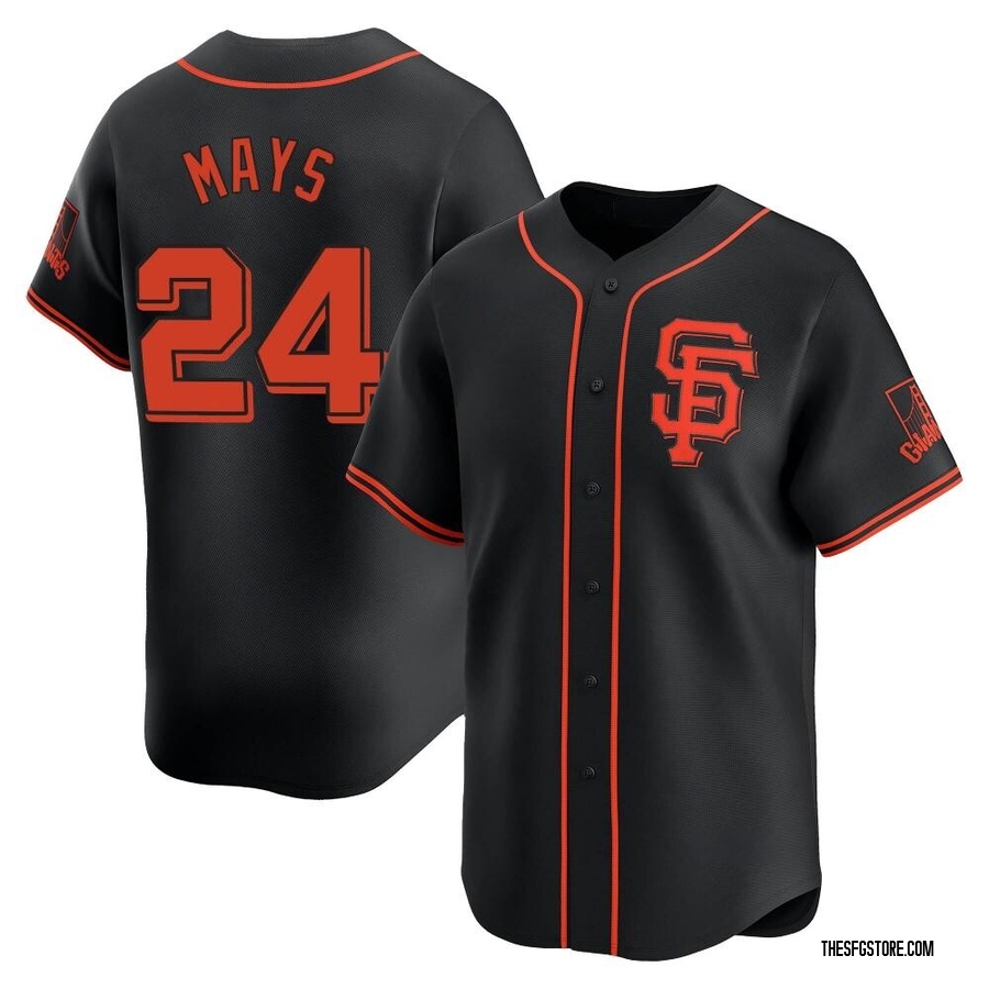 Black Limited Willie Mays Men's San Francisco Giants Alternate Jersey