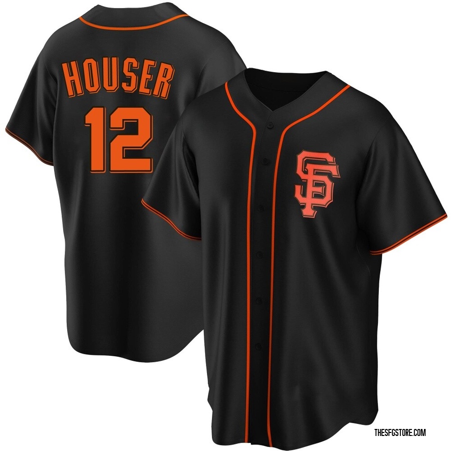 Black Replica Adrian Houser Men's San Francisco Giants Alternate Jersey