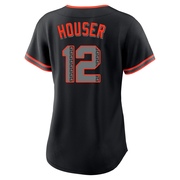 Black Replica Adrian Houser Women's San Francisco Giants Alternate Jersey