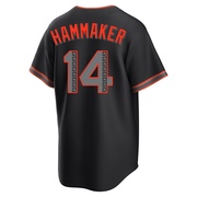 Black Replica Atlee Hammaker Men's San Francisco Giants Alternate Jersey