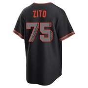 Black Replica Barry Zito Men's San Francisco Giants Alternate Jersey