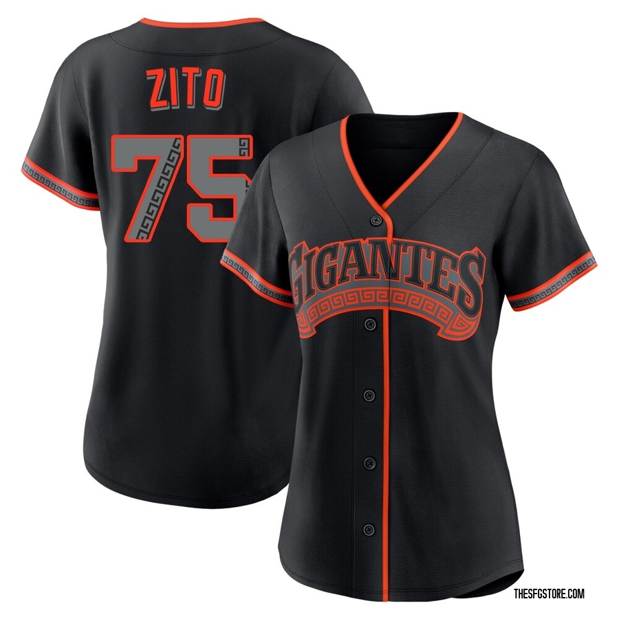 Black Replica Barry Zito Women's San Francisco Giants Alternate Jersey