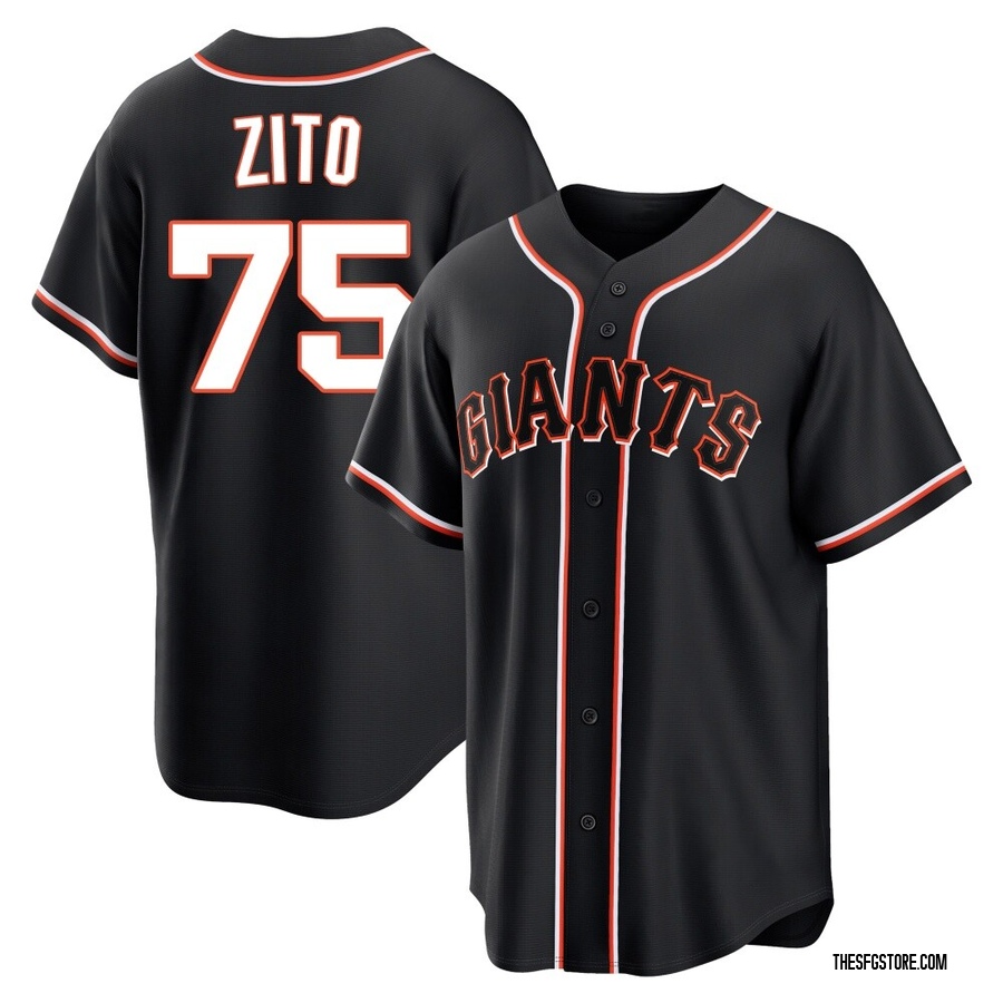 Black Replica Barry Zito Youth San Francisco Giants Fashion Out Jersey