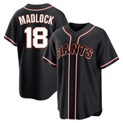 Black Replica Bill Madlock Men's San Francisco Giants Fashion Out Jersey