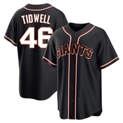 Black Replica Blade Tidwell Men's San Francisco Giants Fashion Out Jersey