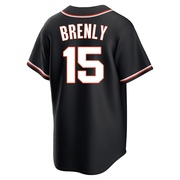 Black Replica Bob Brenly Men's San Francisco Giants Fashion Out Jersey