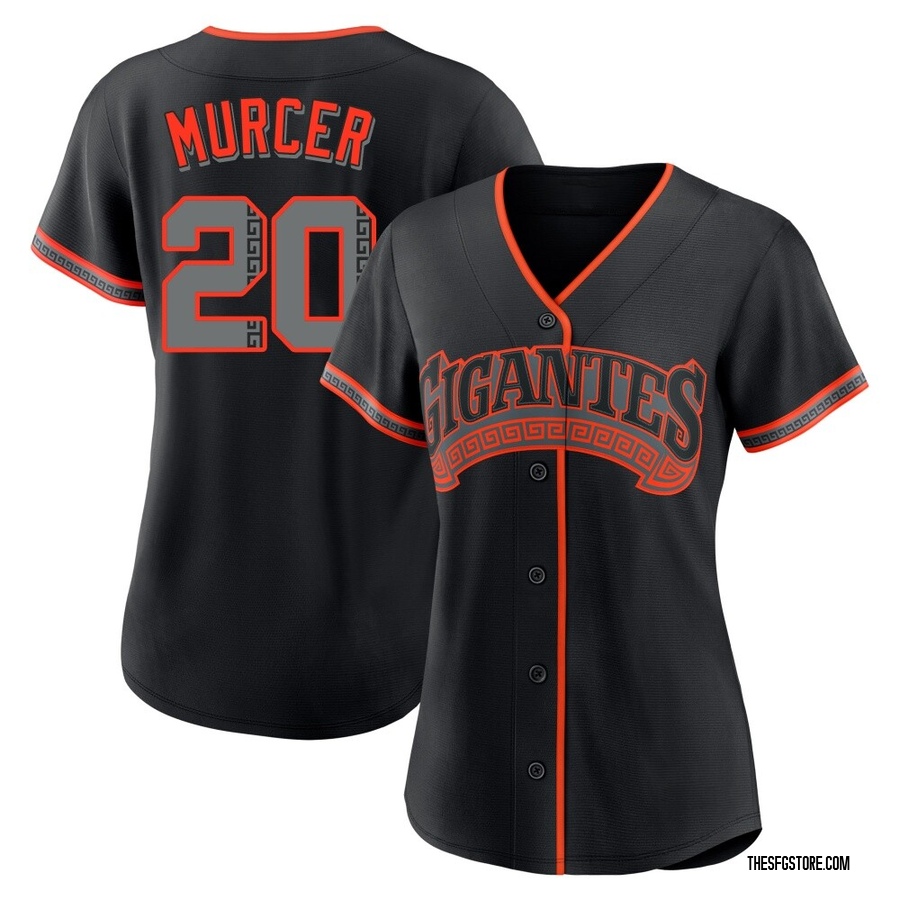 Black Replica Bobby Murcer Women's San Francisco Giants Alternate Jersey