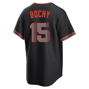 Black Replica Bruce Bochy Men's San Francisco Giants Alternate Jersey