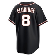 Black Replica Bryce Eldridge Men's San Francisco Giants Fashion Out Jersey