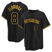 Black Replica Bryce Eldridge Men's San Francisco Giants Snake Skin City Jersey