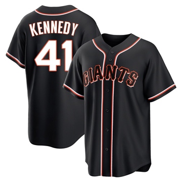 Black Replica Buddy Kennedy Men's San Francisco Giants Fashion Out Jersey