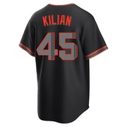 Black Replica Caleb Kilian Men's San Francisco Giants Alternate Jersey