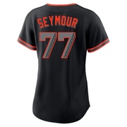 Black Replica Carson Seymour Women's San Francisco Giants Alternate Jersey
