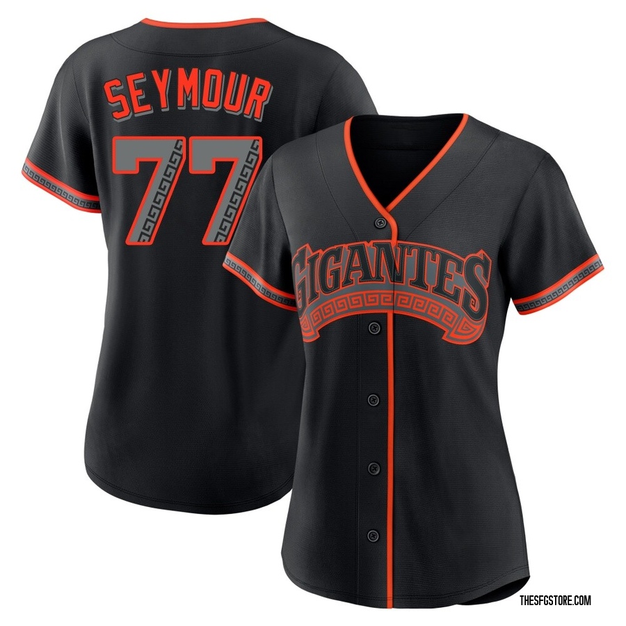 Black Replica Carson Seymour Women's San Francisco Giants Alternate Jersey