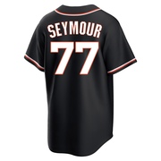 Black Replica Carson Seymour Youth San Francisco Giants Fashion Out Jersey