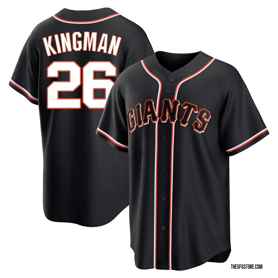 Black Replica Dave Kingman Youth San Francisco Giants Fashion Out Jersey
