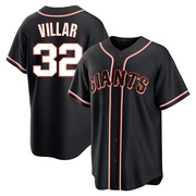 Black Replica David Villar Youth San Francisco Giants Fashion Out Jersey